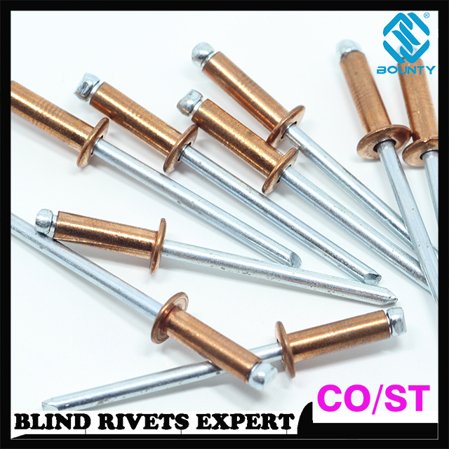 Blind Rivets Copper Rivet Body/Steel Mandrel Buy COPPER BLIND RIVETS